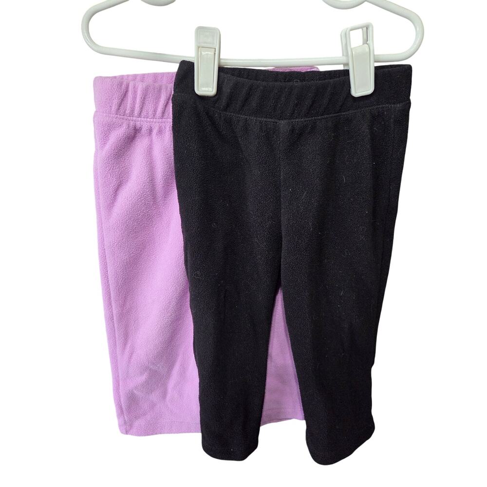 Fleece Sweatpants 2 Pack Black/Purple - The Children's Place - 12-18mo